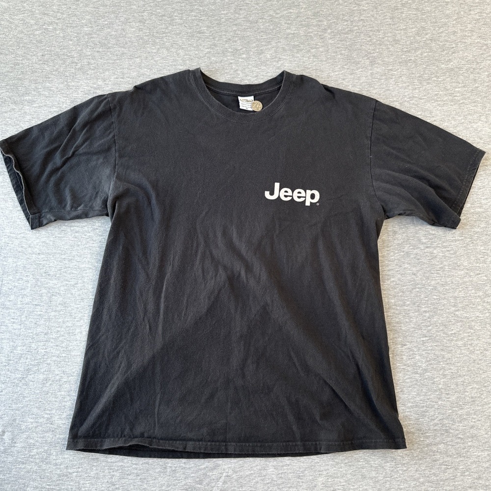 JEEP T Shirt Black LIVE FREE Crazy Shirts Size XL